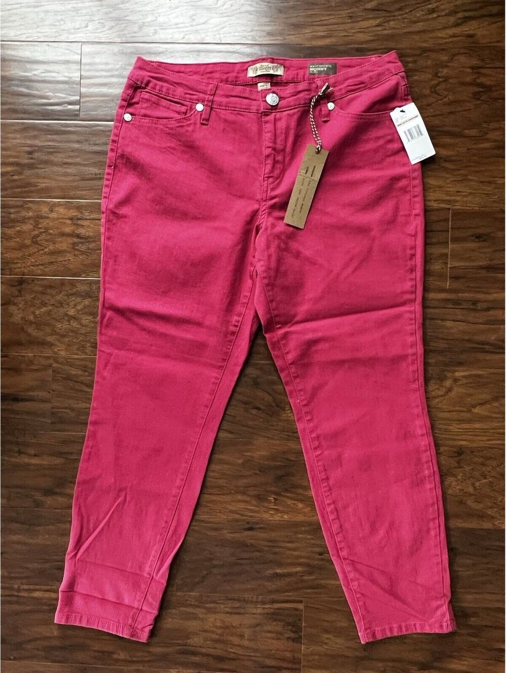 Nine West Women’s Jeans Size 12/31 Dark Pink Skinny Ankle NWT!